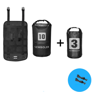 Vandtætte Cykelstyr Rørtasker - Style 2 Sort 13L