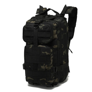 Tactical Backpack - Black Camouflage