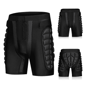 Polstrede Impact Shorts til Hoftebeskyttelse til Sport
