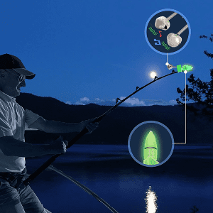 LED-lys Fiskestang Klokker Bid Alarm