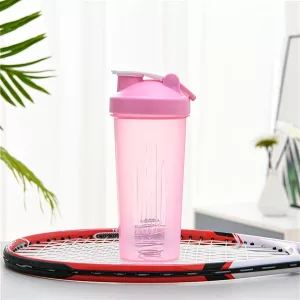 Protein Shaker Flaske til Fitness - Pink